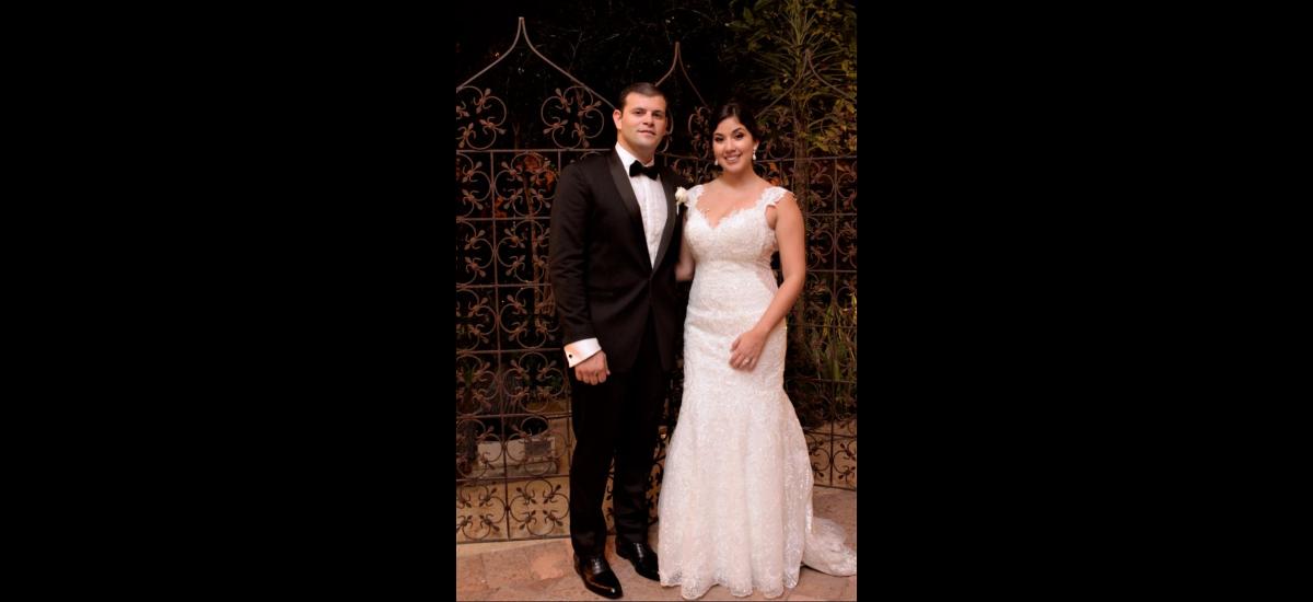 Los recién casados, Javier Antonio Hoyos Juan y Erica Arango Castañeda.//Fotos: Nayib Gaviria.
