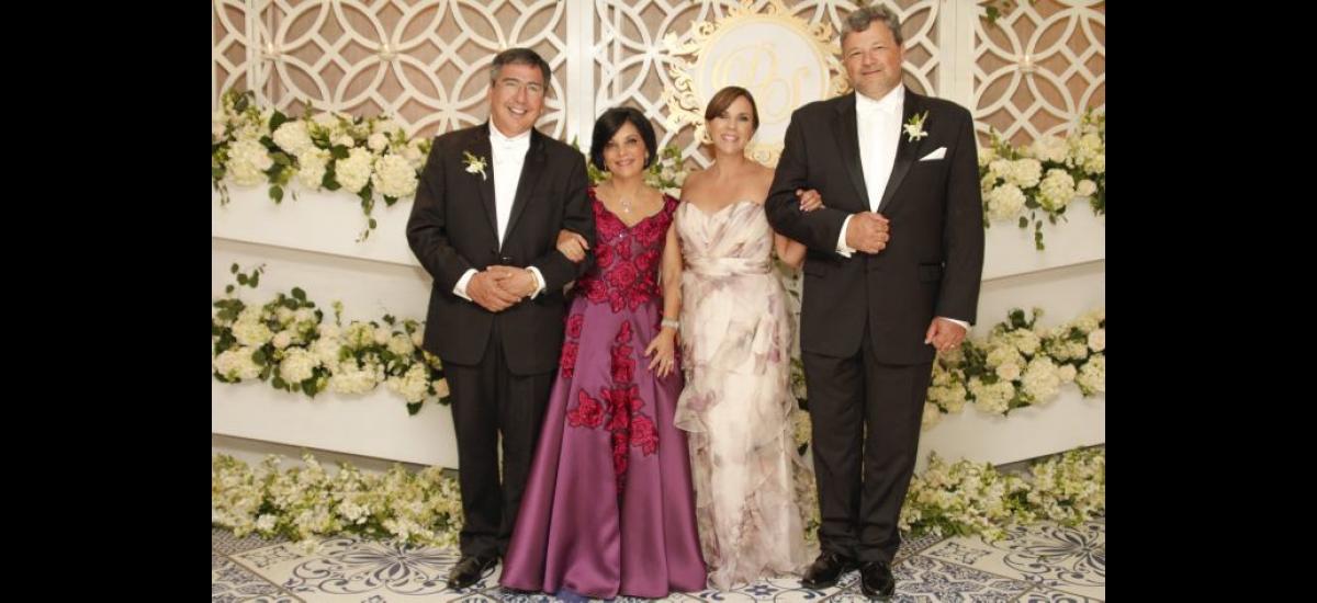 Simón Castellanos Gómez, Claudia Lequerica de Castellanos, Helena Michelena de Parra y Jesús Parra González.
